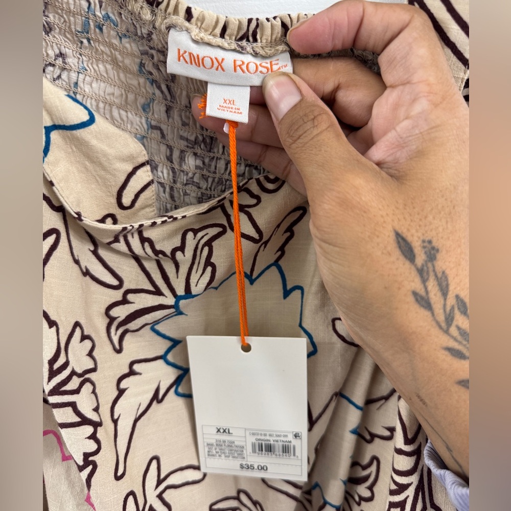 Knox Rose Beige Floral Maxi Dress - Picture 2 of 5
